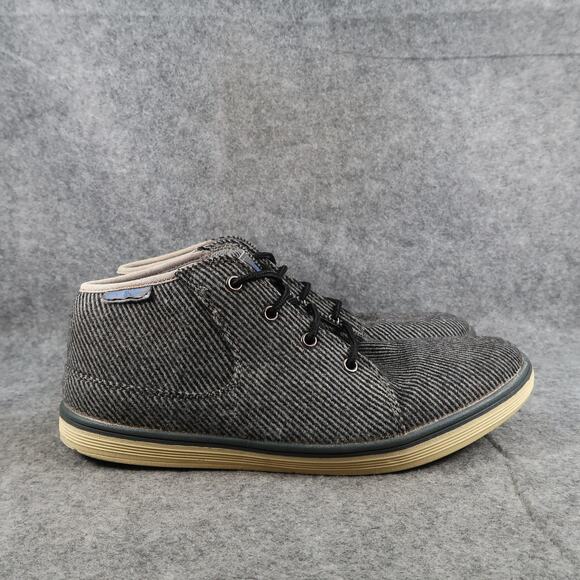 S.Seek Shoes Mens 8 Chukka Boot Sneakers Lace Up Casual Lifestyle Grey Trainer - Picture 1 of 11